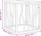 vidaXL - Salontafel - roestvrij - staal - en - massief - gerecycled - hout - zilver
