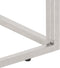 vidaXL - Salontafel - roestvrij - staal - en - massief - gerecycled - hout - zilver
