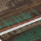 vidaXL - Salontafel - roestvrij - staal - en - massief - gerecycled - hout - zilver