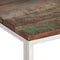 vidaXL - Salontafel - roestvrij - staal - en - massief - gerecycled - hout - zilver