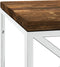 vidaXL - Salontafel - roestvrij - staal - en - massief - hergebruikt - hout