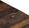 vidaXL - Salontafel - roestvrij - staal - en - massief - hout - goudkleurig