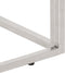 vidaXL - Salontafel - roestvrijstaal - en - gehard - glas - zilverkleurig