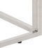 vidaXL - Salontafel - roestvrijstaal - en - gehard - glas - zilverkleurig