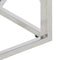 vidaXL - Salontafel - roestvrijstaal - en - gehard - glas - zilverkleurig