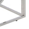 vidaXL - Salontafel - roestvrijstaal - en - gehard - glas - zilverkleurig