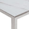 vidaXL - Salontafel - roestvrijstaal - en - gehard - glas - zilverkleurig