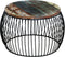 vidaXL - Salontafel - rond - 68x37 - cm - massief - gerecycled - hout