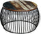 vidaXL - Salontafel - rond - 68x37 - cm - massief - gerecycled - hout