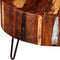 vidaXL - Salontafel - rond - massief - gerecycled - hout