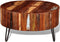 vidaXL - Salontafel - rond - massief - gerecycled - hout