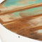 vidaXL - Salontafel - rond - Ø - 50x24 - cm - massief - gerecycled - hout - wit