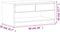 vidaXL - Salontafel - SAUDA - 99x55x45 - cm - massief - grenenhout - eikenkleurig