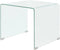 vidaXL - Salontafel - transparant - 49,5x50x45 - cm - gehard - glas
