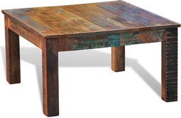 vidaXL - Salontafel - vierkant - gerecycled - hout
