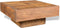 vidaXL - Salontafel - vierkant - massief - mangohout - bruin
