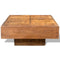vidaXL - Salontafel - vierkant - massief - mangohout - bruin