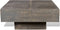 vidaXL - Salontafel - vierkant - massief - mangohout - donkerbruin