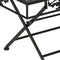 vidaXL - Salontafel - vintage - stijl - inklapbaar - 100x50x45 - cm - metaal - zwart