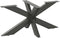 vidaXL - Salontafelpoot - spider - vorm - 98x58x(42-43) - cm - staal - antraciet