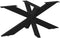 vidaXL - Salontafelpoot - spider - vorm - 98x58x(42-43) - cm - staal - zwart