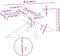 vidaXL - Salontafelpoot - spider - vorm - 98x58x(42-43) - cm - staal - naturel