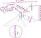 vidaXL - Salontafelpoot - spider - vorm - 98x58x(42-43) - cm - staal - zwart