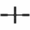 vidaXL - Salontafelpoot - spider - vorm - 98x58x(42-43) - cm - staal - zwart