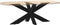 vidaXL - Salontafelpoot - spider - vorm - 98x58x(42-43) - cm - staal - zwart