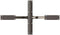 vidaXL - Salontafelpoot - spider - vorm - 98x58x(42-43) - cm - staal - naturel