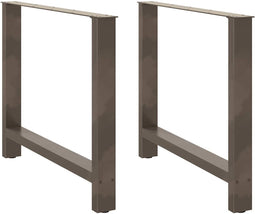 vidaXL - Salontafelpoten - 2 - st - 100x(72-73) - cm - staal - naturel