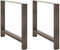 vidaXL - Salontafelpoten - 2 - st - 100x(72-73) - cm - staal - naturel