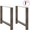 vidaXL - Salontafelpoten - 2 - st - 100x(72-73) - cm - staal - naturel