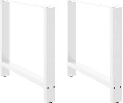 vidaXL - Salontafelpoten - 2 - st - 100x(72-73) - cm - staal - wit