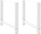 vidaXL - Salontafelpoten - 2 - st - 100x(72-73) - cm - staal - wit