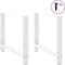 vidaXL - Salontafelpoten - 2 - st - 100x(72-73) - cm - staal - wit