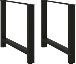 vidaXL - Salontafelpoten - 2 - st - 100x(72-73) - cm - staal - zwart