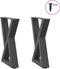 vidaXL - Salontafelpoten - 2 - st - 28x(42-43,3) - cm - staal - antraciet