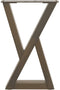 vidaXL - Salontafelpoten - 2 - st - 28x(42-43,3) - cm - staal - naturel