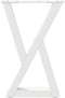 vidaXL - Salontafelpoten - 2 - st - 28x(42-43,3) - cm - staal - wit