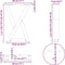 vidaXL - Salontafelpoten - 2 - st - 28x(42-43,3) - cm - staal - zwart