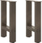 vidaXL - Salontafelpoten - 2 - st - 28x(42-43) - cm - staal - naturel