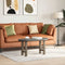 vidaXL - Salontafelpoten - 2 - st - 28x(42-43) - cm - staal - naturel
