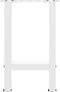 vidaXL - Salontafelpoten - 2 - st - 28x(42-43) - cm - staal - wit