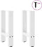 vidaXL - Salontafelpoten - 2 - st - 28x(42-43) - cm - staal - wit