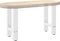 vidaXL - Salontafelpoten - 2 - st - 28x(42-43) - cm - staal - wit