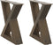 vidaXL - Salontafelpoten - 2 - st - 30x(30-31,3) - cm - staal - naturel