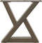 vidaXL - Salontafelpoten - 2 - st - 30x(30-31,3) - cm - staal - naturel