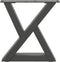 vidaXL - Salontafelpoten - 2 - st - 30x(30-31,3) - cm - staal - antraciet