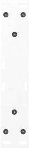 vidaXL - Salontafelpoten - 2 - st - 30x(30-31,3) - cm - staal - wit